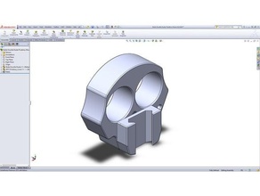 empoissonnement de knuckle duster picatinny mount outils 3d print model - Mito3D