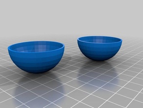 deux sphères creuses ouais L'impression 3d 3d print model - Mito3D