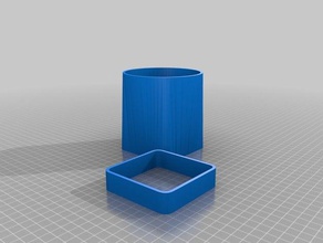 square round pipe transition 3d printing 3d print model - Mito3D