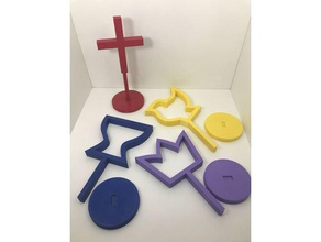 s mbolos da igreja do evangelho quadrangolare ieq 3d print model - Mito3D