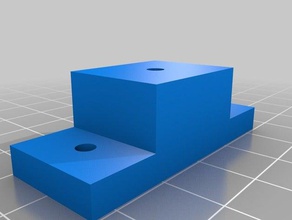 drawer slide mount replacement piece parts 3d print model - Mito3D