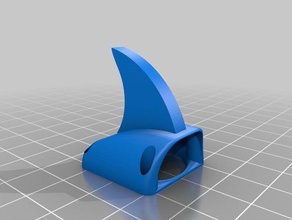 fatshark shark fin- still figuring out get print correctly update details once do 3d printing fin 3d print model - Mito3D