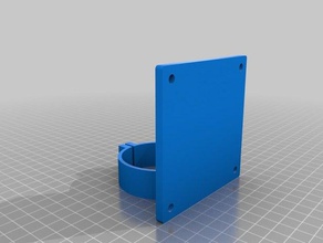 suporte vesa para montagem em poste computador monte nuc enquete 100 75 3d print model - Mito3D