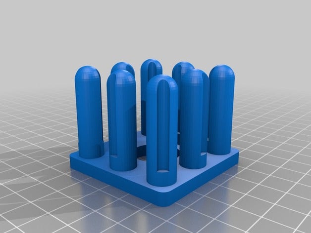 8 post banda de goma telar hobby rainbow loom 3D print model - Mito3D