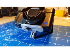 offset camera gopro mount adapter 3d print model - Mito3D