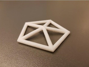 pentagon frame 3d printing tests anet a8 pla triangles 3d print model - Mito3D