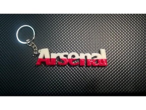 arsenal keychain keychains products 3d print model - Mito3D