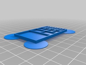 compartimiento de la caja portaherramientas y cajas personalizado openscad con parámetros almacenamiento 3d print model - Mito3D