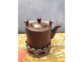 théière chaud 13 cm - st vchen cuisine et salle à manger personnalisé appareil de chauffage pot thé plus 3d print model - Mito3D