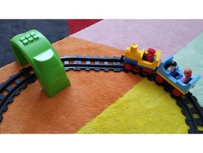 rail droit versare circuiti di treni playmobil giocattolo & accessori gioco 3d print model - Mito3D