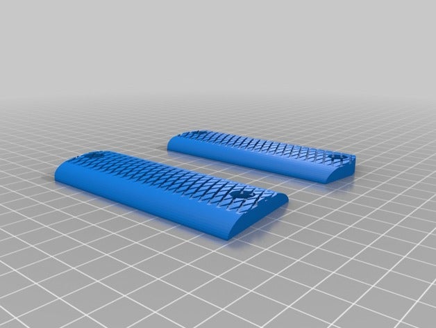 plaquettes crosse pistolet ruby 3d printing 3D print model - Mito3D