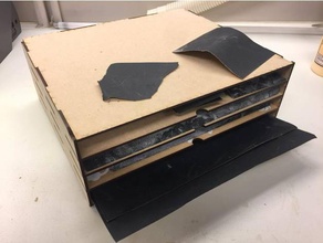 carta vetrata scatola di stoccaggio il fai da te archiviazione bo studio box la 3d print model - Mito3D