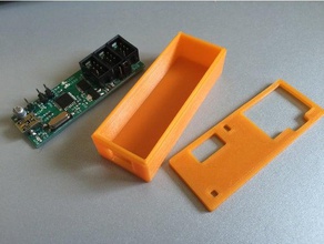 usbtiny mkii slim programador avrisp caso la electrónica 3d print model - Mito3D