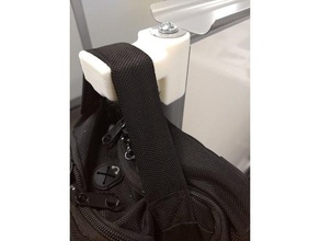 sac à dos crochet steelcase tableau diviseur bureau de un cabine blanc 3d print model - Mito3D