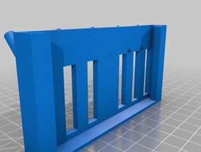 peg board holder vertical hex bit organization 3d print model - Mito3D