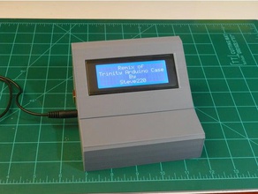 smaller trinity box diy 20x4 lcd display arduino uno enclosure 3d print model - Mito3D