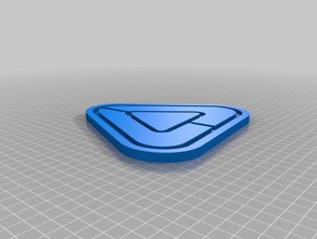 pervasız logo işaretler ve logolar 3d logosu rüzgar Su kayağı 3d print model - Mito3D