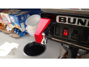 bunn torneira de água quente do punho peças substituição 287060002 máquina café alça 3d print model - Mito3D