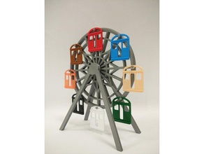 roda gigante quadro de imagem decoração roda-gigante frame da foto 3d print model - Mito3D
