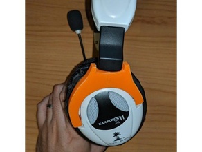 turtle beach earforce x11 earpiece swivel audio headphones headset 3d print model - Mito3D
