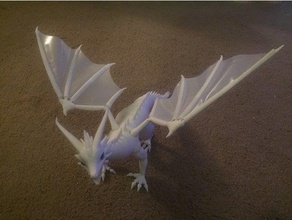 vorgeformte Schlange Flügel skins Kreaturen artikuliert ball joint doll dragon Drachen 3d print model - Mito3D