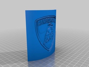 lamborghini plaka 3d baskı 3d print model - Mito3D