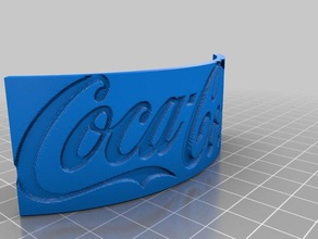 coca cola de la placa La impresión en 3d 3d print model - Mito3D