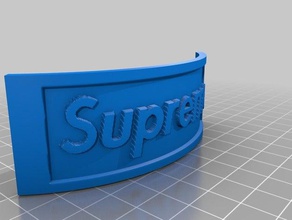 supreme plate 3d printing 3d print model - Mito3D