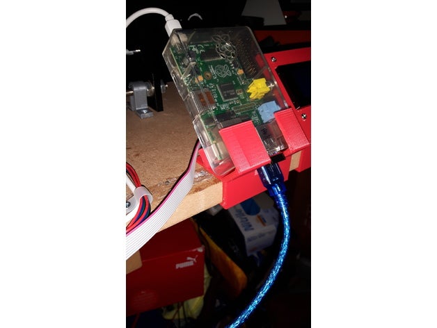 raspberry pi model 1 45-Grad-Ständer-pi-Fall 3d-drucken 3D print model - Mito3D