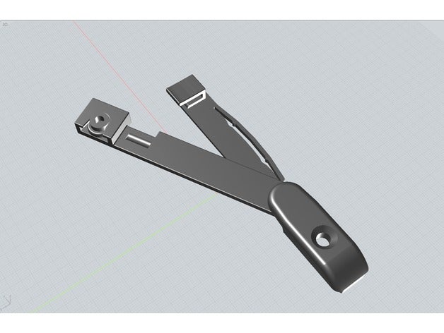 socchiuso per porte infissi accessori attacco casa gancio infisso porta 3D print model - Mito3D