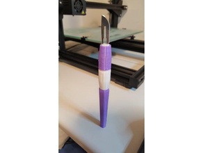imprimible cuchillo - número 11 cuchilla x-acto tamaño v3 herramientas de mano exacto el xacto 3d print model - Mito3D