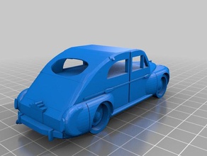 peugeot 203 français 60' voiture de l'automobile mecanum oldies collection 3d print model - Mito3D