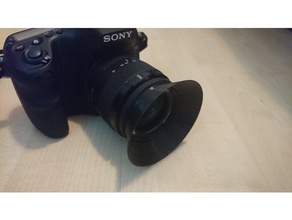 lenshood sony dt 35-56 18-55mm sam ii a-mount-Objektiv Kamera 3d print model - Mito3D