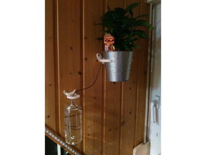 wall mounts ikea socker plant pots outdoor & garden planter pot watering wallmount 3d print model - Mito3D