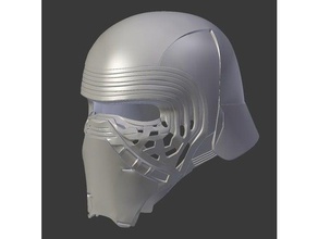 kylo ren helmet pristine props 3d print model - Mito3D