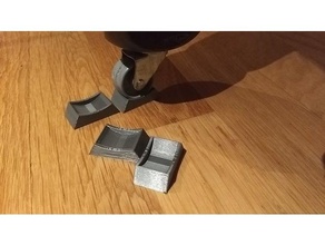 table caster wheel stopper 3d printer accessories 3d print model - Mito3D