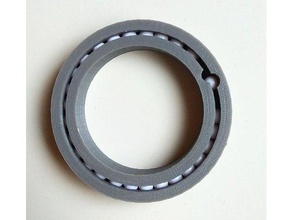 esferas de 50mm tubo pvc partes rolamento 3d print model - Mito3D