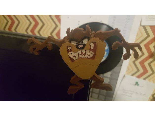 looney tunes taz art 3D print model - Mito3D