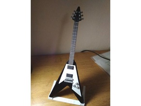 gibson flying v mini guitar model music electric fllying 3d print model - Mito3D