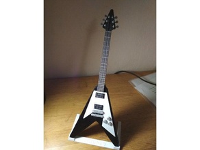 gibson flying v mini modèle de guitare la musique électrique fllying 3d print model - Mito3D