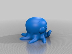 poulpe graphique in sculptures 3d print model - Mito3D