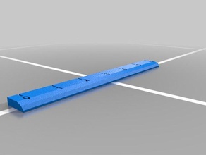 6-Zoll-Lineal 3d-drucken - Messung Messung-tool 3d print model - Mito3D