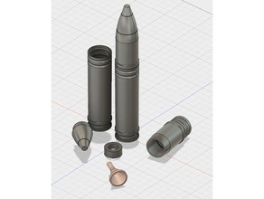 30x113mm cannon shell props 30mm ammunition cosplay display paperweight replica 3d print model - Mito3D