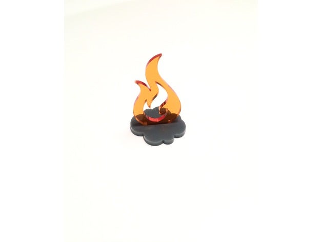 punto de inflamación bomberos y rescate acrílico fuego fichas juguetes accesorios juego el boardgame lasercut 3D print model - Mito3D