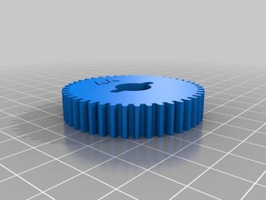 craftsman model 109 lathe change gears - 44t parts 44 tooth gear 3d print model - Mito3D