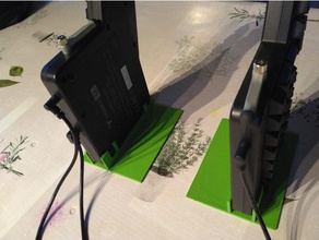ergodox ez suporte vertical computador 3d print model - Mito3D