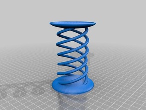 spiral lysestage 02 decor 3d print model - Mito3D