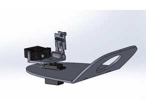 mini talon pam inclinação simples fpv engrenagem r c veículos câmera cardan tilt 3d print model - Mito3D