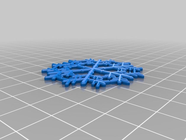 güzel kar tanesi rastgele jeneratör matematik sanatı blockscadsnowflake 3D print model - Mito3D