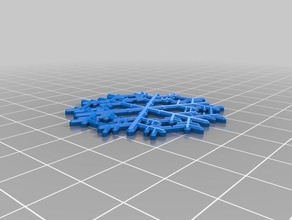 bella casuale generatore di fiocco neve matematica arte blockscadsnowflake 3d print model - Mito3D